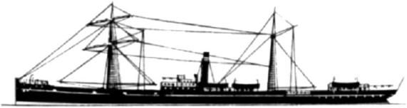 Image of HMAT A51 Chilka (source http://alh-research.tripod.com/ships_lh.htm) the ship that took Albert Platt to where he completed his duty as part of 18th Light Horse Regiment