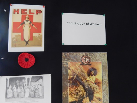 Highlighting just some of the enormous effort that women had during the two world wars. Crocheted poppy and Australian Women's Land Army poster on loan courtesy of Parkes Historical Society. Photograph of Bogan Gate Red Cross is from Gateway to the Bogan by C R Judson - Parkes Shire Library has two copies of this book, one in public catalogue and another reference copy in the Family & Local History room. Photograph of Australian Red Cross woman is from wikimedia commons https://commons.wikimedia.org/