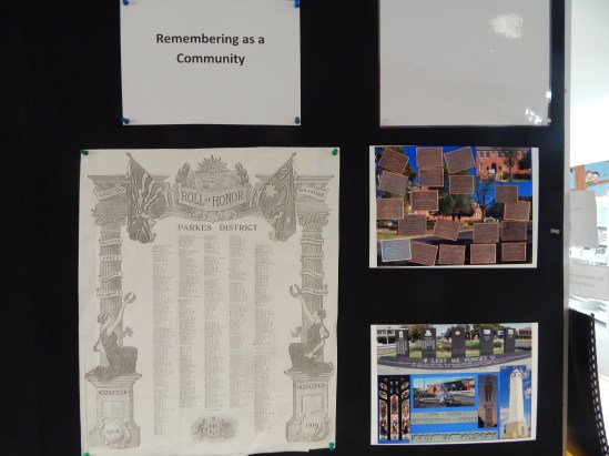 Each town within Parkes shire comes together on ANZAC Day to remember the men and women who sacrificed their lives for this country. Anzac Day Memorial services are well attended and physical memorial sites are well maintained and visited frequently.