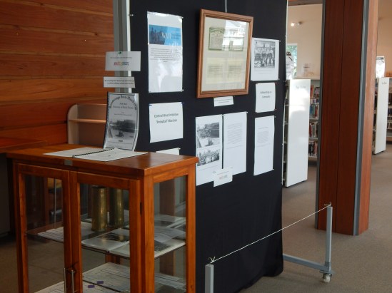 Angled view of display within Parkes Shire Library