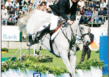 Photograph of Peter McMahon and KS Genoa competing in the World Championships in Aachen, 2006. Source: Parkes Champion Post Friday August 8, 2008 page 8