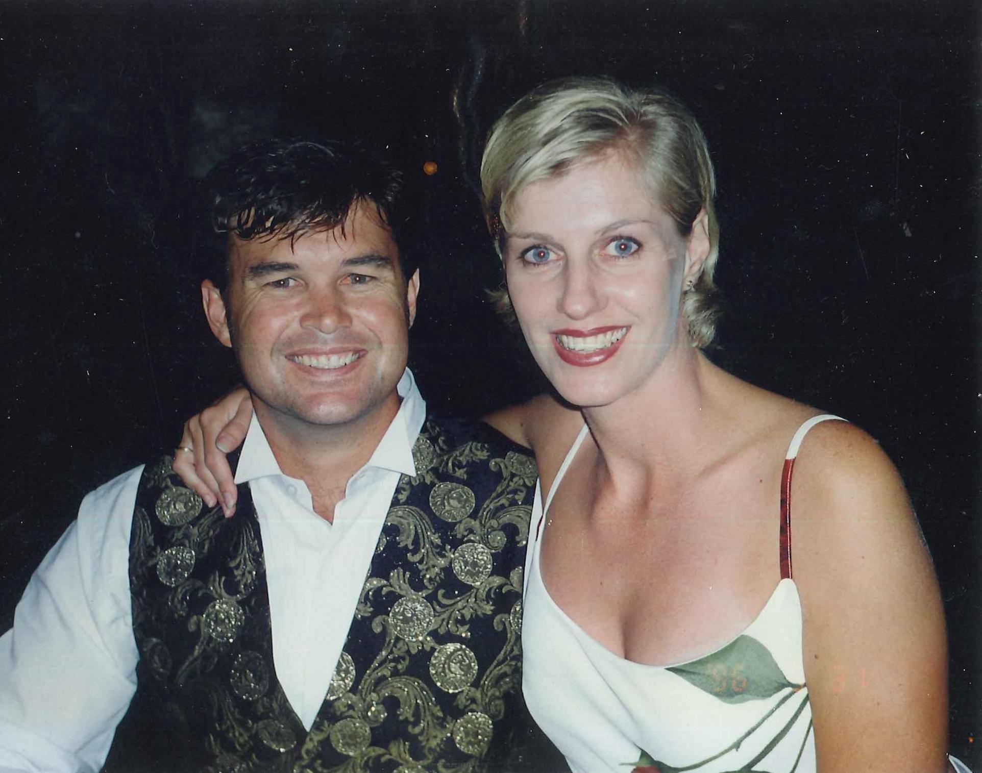 Stephen's first love isn't hockey! Stephen and Keran Davies. Keran represented Western Australia in hockey. Photograph courtesy of John and Brenda Davies