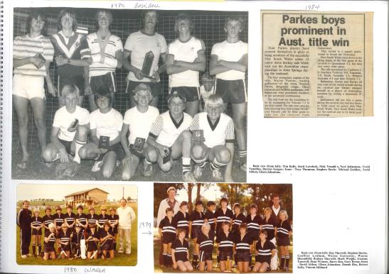 More from the scrapbook of Stephen Davies' parents. Included are photos of Stephen's success in baseball, and hockey representative teams in 1979 and 1980. The newspaper article highlights the dominance of Parkes hockey at the time. Photographs courtesy of John and Brenda Davies