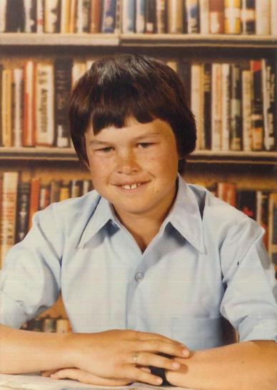 Young Stephen at school. Photograph courtesy of John and Brenda Davies