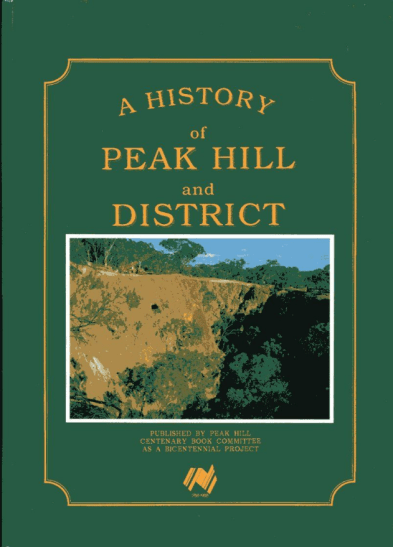 A sample of some of the resources available at Parkes Library's Family & Local History room. A History of Peak Hill and District Chappel, Charles B. (ed) (1989) Parramatta: Macarthur Press is an excellent resource for those wanting to learn more about Peak Hill.
