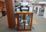 Photograph of the front side of Parkes Library's History Week display. The theme this year is Neighbours. Photograph by Dan Fredericks (Parkes Shire Library) taken September 2, 2016