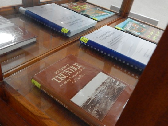 The stories of neighbours - both good and bad experiences - are detailed in a number of books. This photograph highlights some of the resources that can be found in Parkes Library's Family & Local History room. Photograph by Dan Fredericks (Parkes Library) taken September 2, 2016