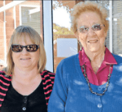 Donna Drabsch with nominator, Audrey Jayet. Source: Parkes Champion Post Wednesday July 11, 2012 page 8