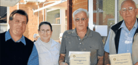 Alan Parker nominated Heather and Ian Skeen, while Ian Guymer received his award, despite his nominators not being present. Source: Parkes Champion Post Wednesday July 11, 2012 page 8