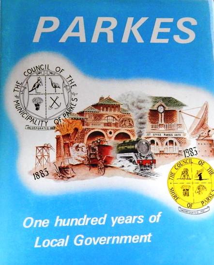 A sample of some of the resources available at Parkes Library's Family & Local History room. Affectionately known as "the blue book" this is most people's go to reference when researching information about Parkes. Many residents still have their copy and it is a fascinating read. Parkes: 100 Years of Local Government by Ron Tindall (editor) (1983) Griffin Press Limited: Netley, South Australia