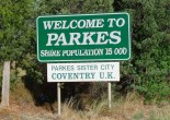 One of several signs welcoming the many visitors to Parkes Shire. Source: Tamsin Slater https://www.flickr.com/photos/offchurch-tam/3454709287/in/pool-coventry-twin-cities/ used by permission with Creative Commons