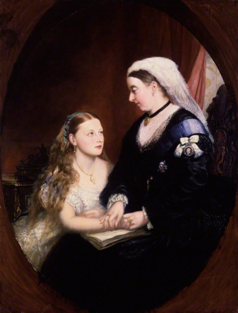 Queen Victoria viewed women pursuing manly endeavours - such as medicine - as mad folly. Image Princess Beatrice of Battenberg; Queen Victoria by Unknown artist oil on canvas, late 1860s-early 1870s NPG 5828 © National Portrait Gallery, London used under permission of Creative Commons