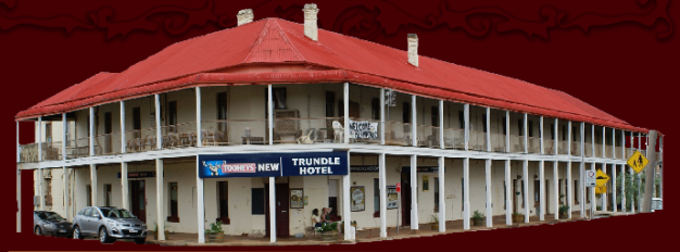 Trundle Hotel, where Dr Dagmar Berne passed away after attending a sick patient while she herself was quite unwell. Trundle Hotel has made Dagmar Berne its patron saint. Source: Trundle Hotel website
