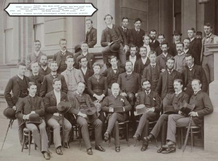 Third year medical students with sole female Medical student, Dagmar Berne, in the centre. Source: University of Sydney Archives http://sydney.edu.au/arms/archives/history/senate_exhibitions/students_women_history_medicine.shtml
