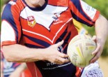 Brett Finch, former NRL star, playing for Peak Hill Roosters. Source: Parkes Champion Post Friday April 22, 2016 page 25