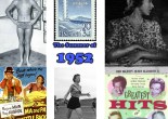 Images of the summer of 1952. Clockwise from top left: a young Rex Aubrey who would become the first Olympian of the Parkes Shire; postage stamp for the upcoming Helsinki Olympic Games; Queen Elizabeth II; album cover for "Greatest Hits of 1952"; Marjorie Jackson competing in Sydney before representing Australia later that year at the Olympic Games; poster for "Ma and Pa Kettle Back on the Farm" which was showing at the Century Theatre in Parkes.