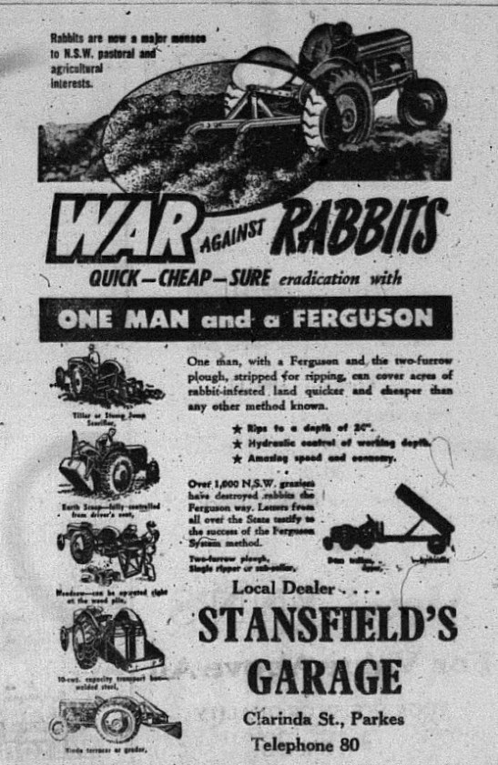 war on rabbits ad