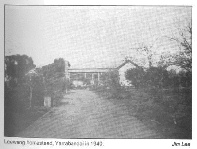 The Middleton homestead, Leewang at Yarranbandai in 1940. Source: Middleton, VC by S. Bill (1991) East Bentleigh: Stuart & Lucile Bill page 45