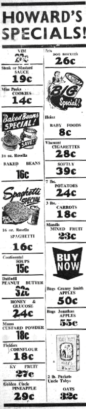 howards ad peak hill times