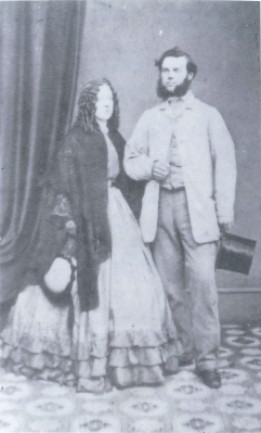A photograph of Robert Stephen Howard and his wife Maria nee Wallis in 1862 before they embarked to Australia. They landed at Moreton Bay, Queensland on November 28, 1862. Source: John Howard personal photos