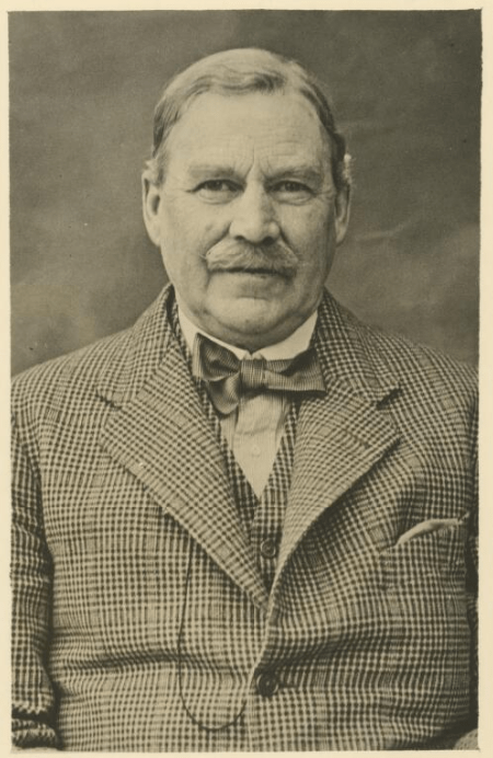 Portrait of Australian Scottish poet, horseman, jackaroo, drover who worked at Nelungaloo, William Henry Ogivlie. He was known as Will Ogilvie as well as the pen names "Glenrowan", the lesser used "Swingle-Bar" and by his initial WHO. Source: Australian Dictionary of Biography website at http://adb.anu.edu.au/biography/ogilvie-william-henry-will-7890