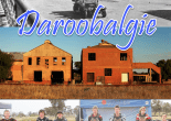 Feature picture of Daroobalgie highlighting past and present. Top: photograph of the Central West Boomerangs, one of many "snowball" marches during the Great War; centre, current photo of the disused Daroobalgie Abbatoir buildings; and bottom, Parkes motocross riders at the Forbes Auto Sports Club at Daroobalgie.